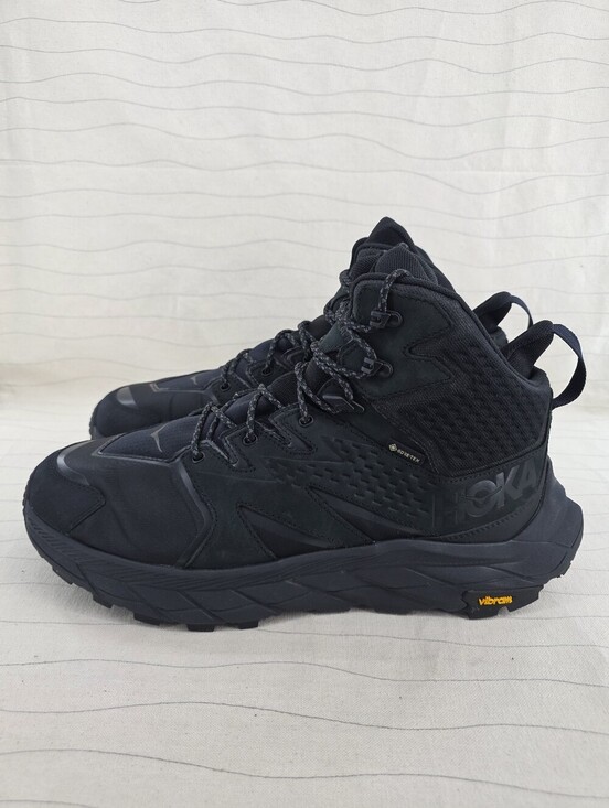 Hoka Mens Anacapa Mid GTX Black Trail Hiking Boots Shoes 1122018 BBLC Sz 12D EUC main image 6